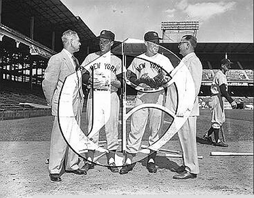 Carey and Howard with Rawlings reps at Ebbets Field55N0224